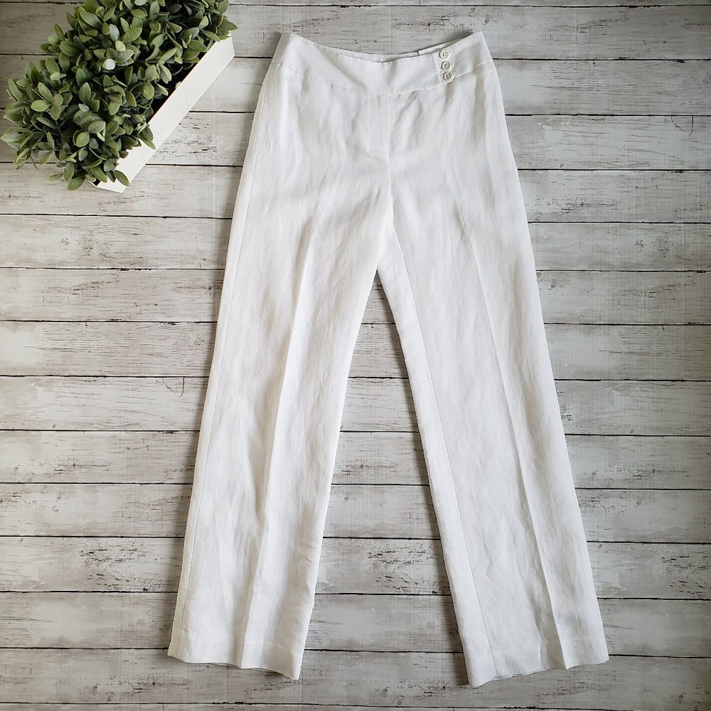 ANN TAYLOR LOFT Laura Fit White Full Leg Pants NWT